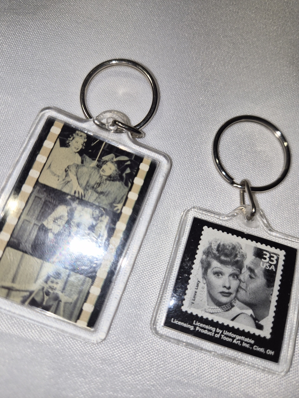 VintageI Love Lucy Keychains Set